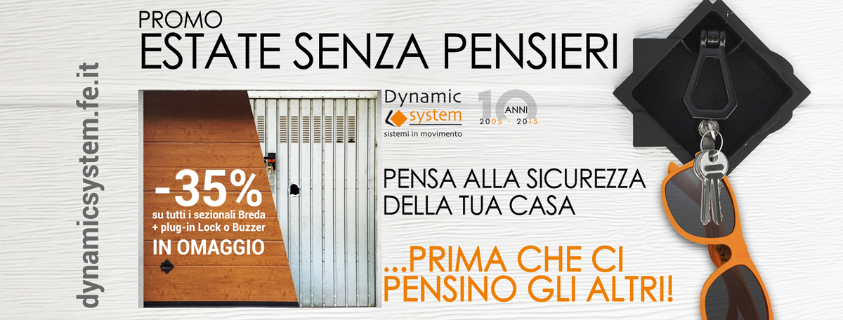2017 promo estate dynamic promo ESTATE SENZA PENSIERI