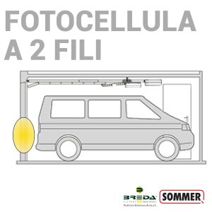 Fotocellula a 2 fili integrata
