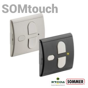 SOMtouch pulsante a muro 2 canali con indicazione stato