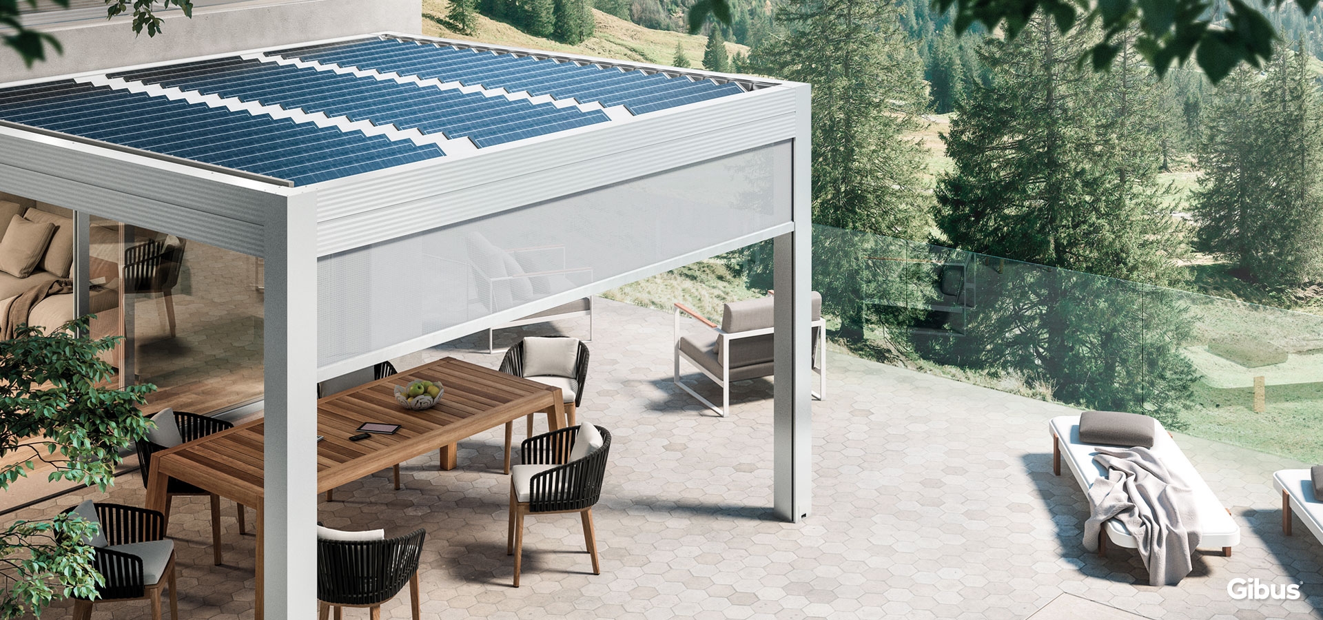 e pergola 1 1 Dynamic System presenta Energy Pergola: sostenibilità e stile.