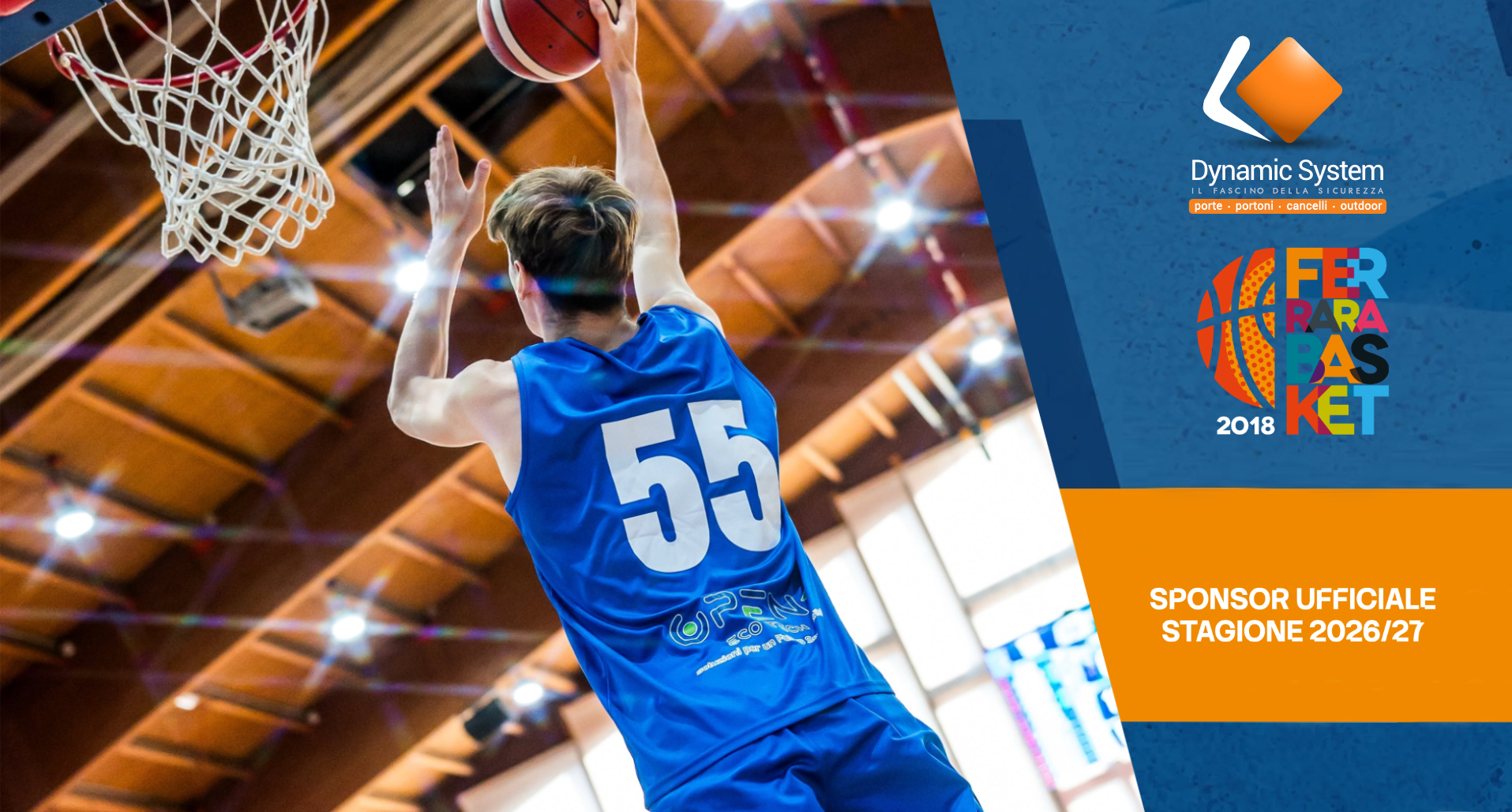 Dynamic System sponsor 2026/2027 Ferrara Basket uyj Dynamic System sponsor 2026/2027 Ferrara Basket